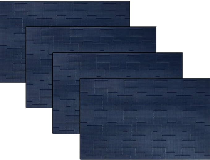 PIGCHCY Plastic Placemats, Washable Durable Vinyl Woven Table Mats, Elegant by PIGCHCY