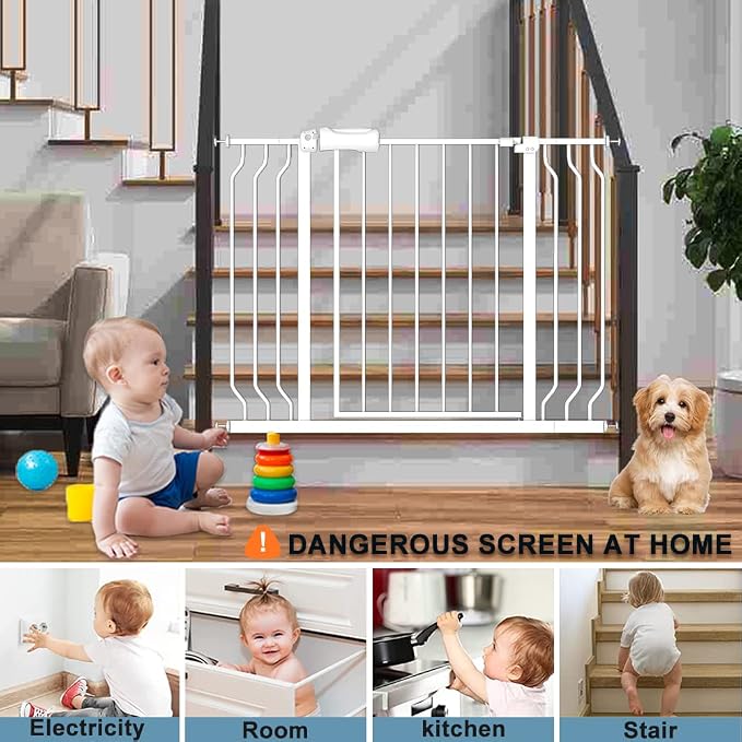 Extra Wide Baby Gate 34-38.5 Inch Wide - Image 8