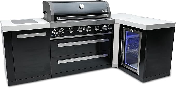 Mont Alpi MAi805-BSS90FC Black Stainless Steel 90 Degree Corner Gas Outdoor - Image 2