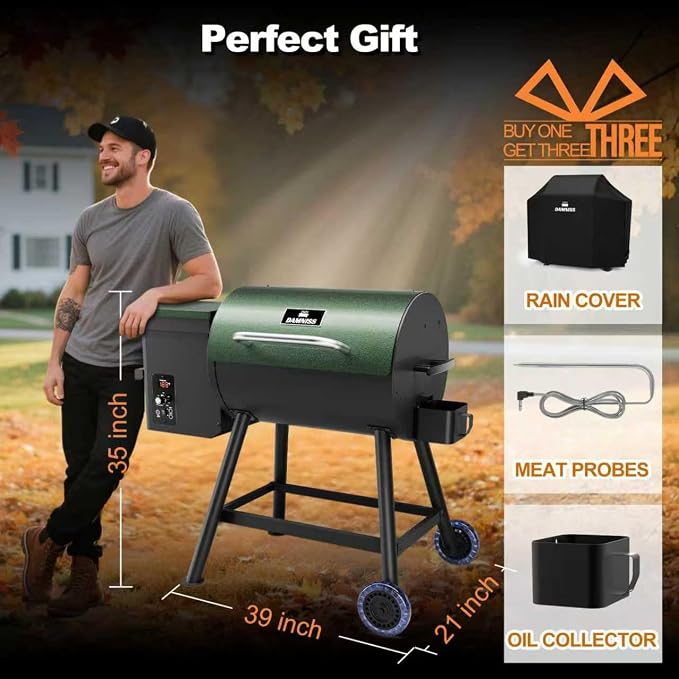 Electric Wood Pellet Smoker Grill 8 In 1 BBQ Grills - Image 8