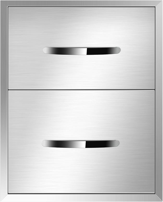 Pull Out Trash Drawer, Lower Sliding Rails Stainless Steel Roll Out Trash Bin - Image 7