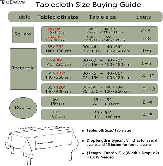 TruDelve Cotton Square Tablecloth Olive Green Striped Tablecloths Spring - Image 7