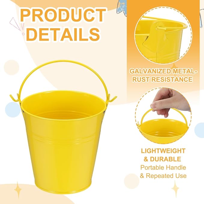 Small Metal Buckets, Mini Buckets - Image 3