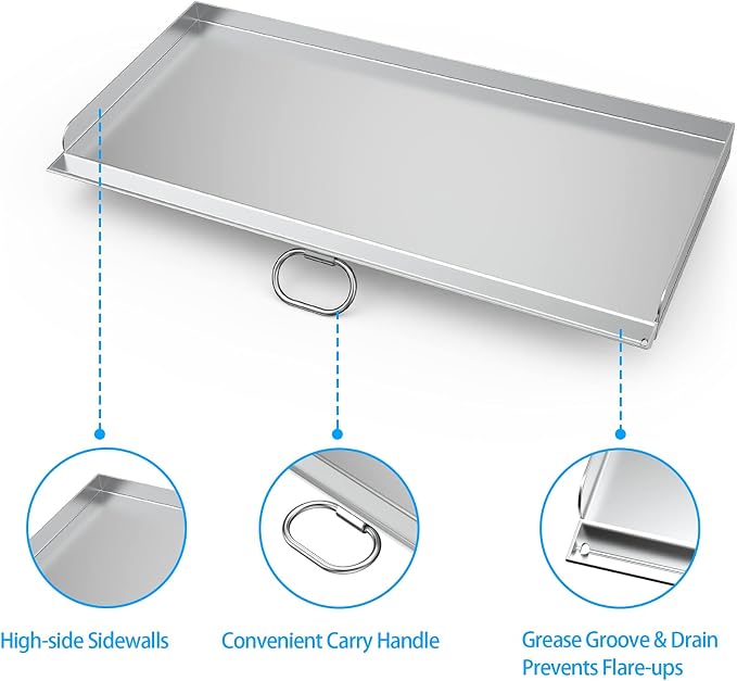 Stanbroil Cast Stainless Steel Replacement Cooking Griddle - Image 4