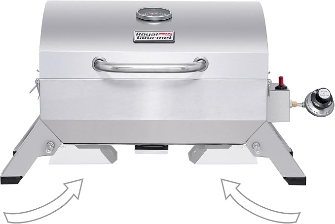 Royal Gourmet GT1001 Stainless Steel Portable Grill, 10000 BTU BBQ Tabletop Gas - Image 9