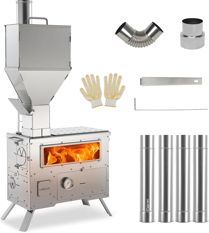 Wood Burning Stove with Oven by EnjoytheOutdoors
