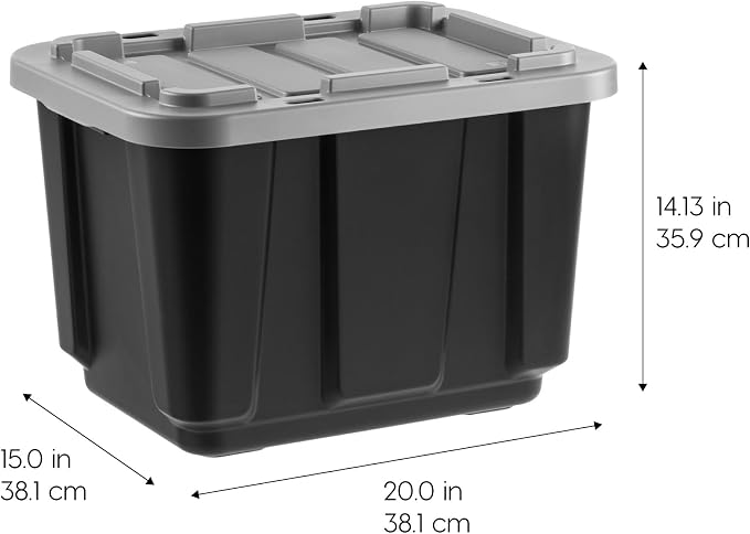 IRIS USA 4-Pack 12 Gallon Storage Bins - Image 2
