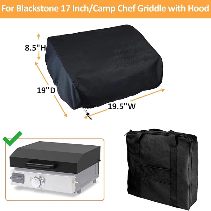 Griddle Cover and Carry Bag for Blackstone 17 Inch Griddle - Image 2