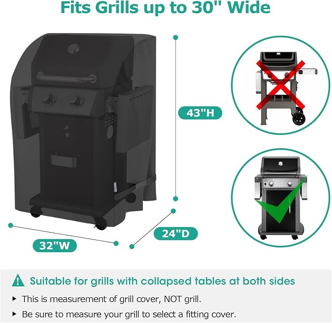 SunPatio 2 Burner Gas Grill Cover 32 inch, Heavy Duty Waterproof Small BBQ - Image 2