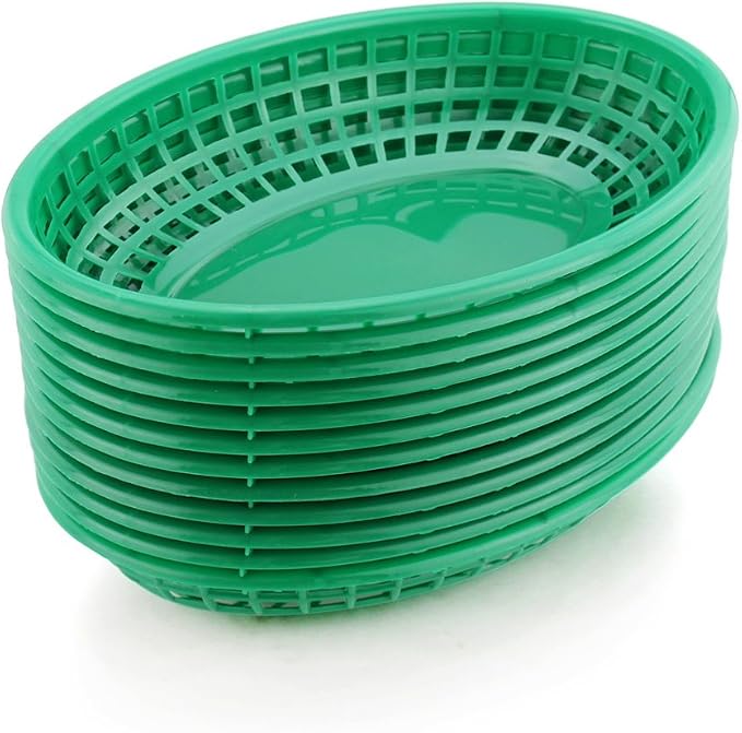 New Star Foodservice 44126 Fast Food Baskets, 9 1/4-Inch x 6-Inch Oval by NewStarFoodservice