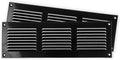 Repa Market 2-Pack 12x4 Inch Air Vent Cover/Black Galvanized Steel Louvered by RepaMarket