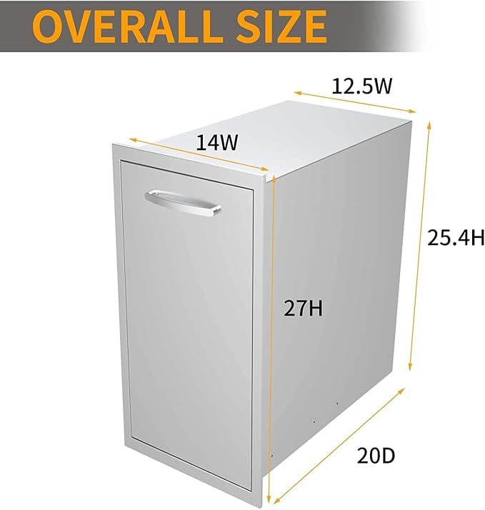 Outdoor Kitchen Drawers, Box Frame Style Flush Mount BBQ Drawer w/Stainless - Image 2
