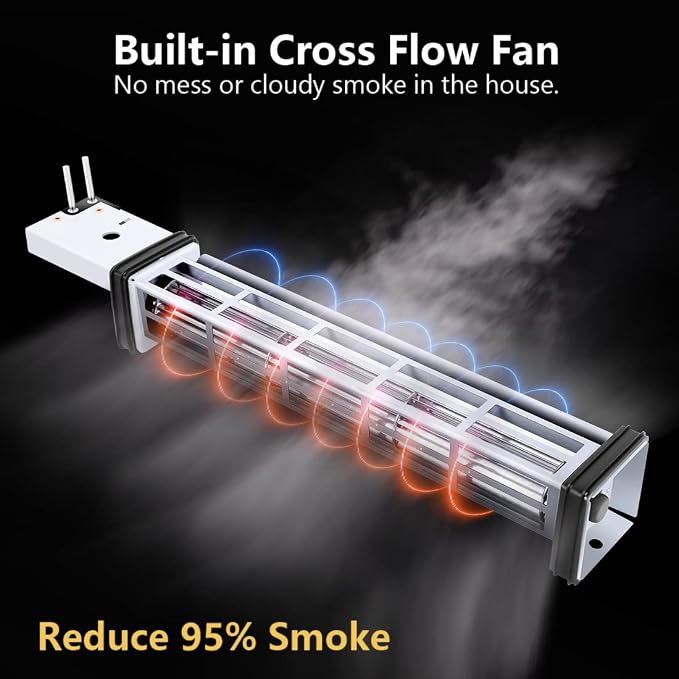 CUSIMAX Smokeless Grill, 1500W Electric Indoor Grill - Image 4