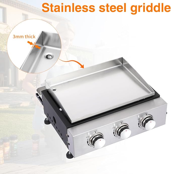 Portable Tabletop Gas Griddle Grill - Image 4