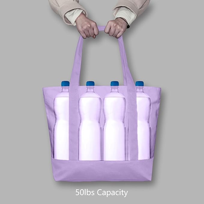TOPDesign 3-Pack Canvas Tote Bags - Image 6