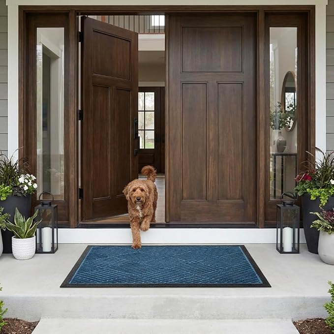 Ecomills Deluxe Diamond Entrance Door Mat, X-Large Heavy Duty Absorbent Rubber - Image 3
