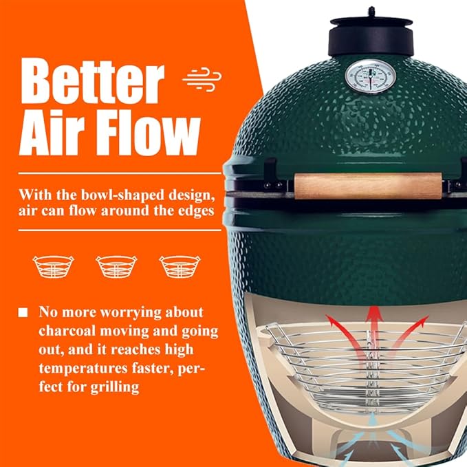 The Accessories for Big Green Egg, Ash Charcoal Basket for Large BGE, Parts for - Image 2