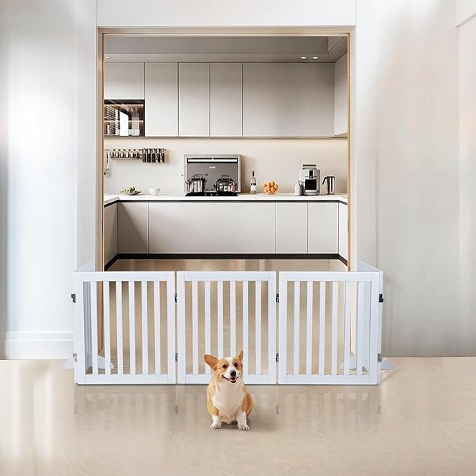 unipaws 24”H Free Standing Pet Gate - Image 3