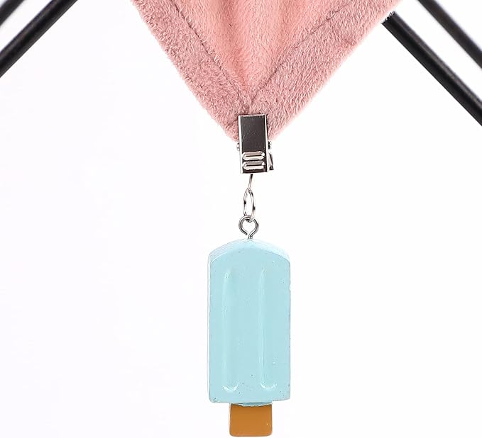 TwoFish Home Set of 4 Colorfue Ice Cream Tablecloth Clamps Handicraft TICE - Image 5