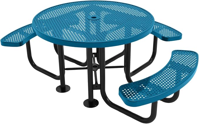 COATEDOUTDOORFURNITURE Heavy-Duty Portable Outdoor Picnic Table by CoatedOutdoorFurniture
