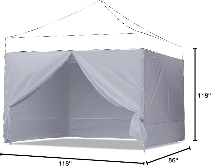 ABCCANOPY Side Wall 10x10 - Image 8