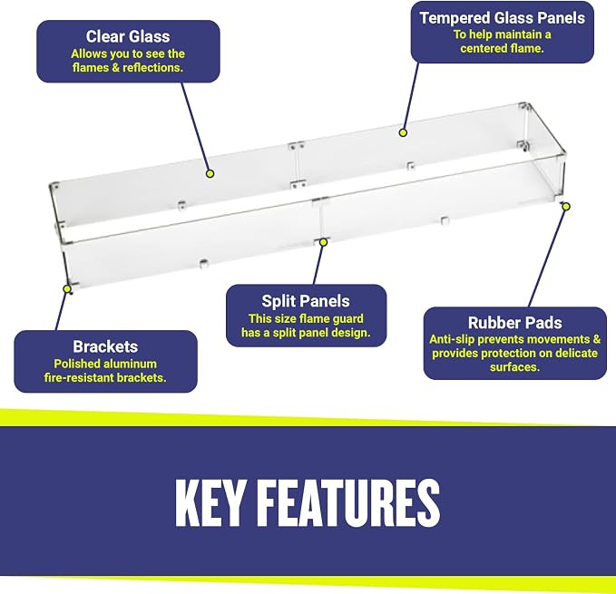American Fireglass Tempered Glass Flame Guard - Image 3