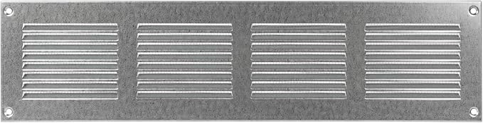Repa Market Air Vent Cover 16x4 Inch Galvanized Steel Louvered Grill Cover by RepaMarket