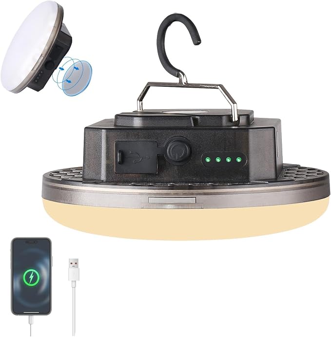 Transparent Portable Rechargeable LED Camping Lights, Waterproof Outdoor Light - Image 7