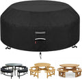 90"D Outdoor Patio Furniture Covers Waterproof Picnic Table Cover Round Patio by Deosk