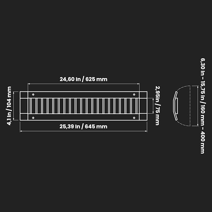 Repa Market 25" x 3" Inch Air Grille - Image 2
