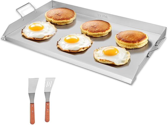 VEVOR Stainless Steel Griddle, 36x22 inch Universal Flat Top Rectangular Plate by VEVOR