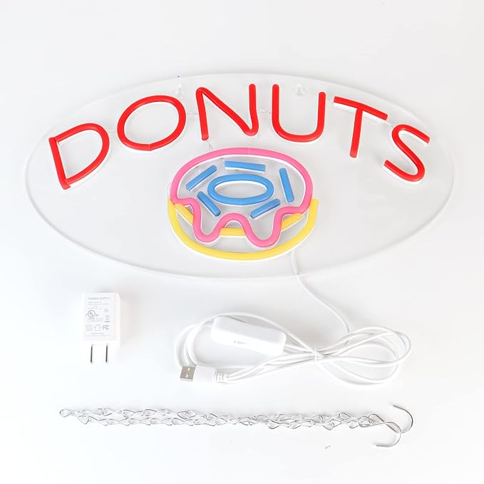 JFLLamp DONUTS Neon Signs for Wall Decor Neon Lights for Business Led Signs - Image 3