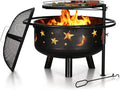 PHI VILLA 30" Outdoor Wood Burning Firepit by PHIVILLAThepioneerofcomfortablehouseholdsupplies