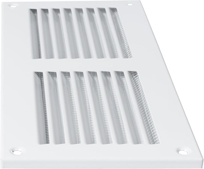 Repa Market 8x4 Inch Air Vent Cover/White Galvanized Steel Louvered Grill Cover - Image 8