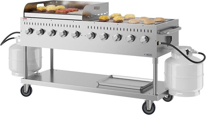 72 in. Commercial Outdoor Propane Gas Grill - Image 2