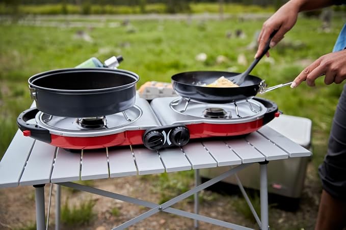 Coleman Fold ‘N Go 2-Burner Propane Stove, Dual Adjustable Burners - Image 3