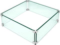 Fire Pit Wind Guard, Thick Glass and Easy Installation by ProtectYourOutdoorProductsforLongerLife