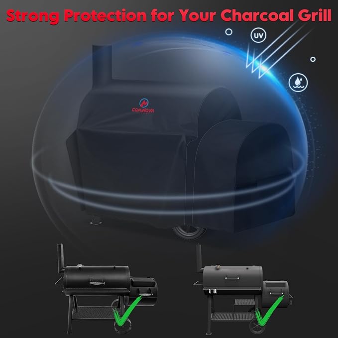 Grill Cover for Oklahoma Joe's Highland Offset Smoker - Image 4
