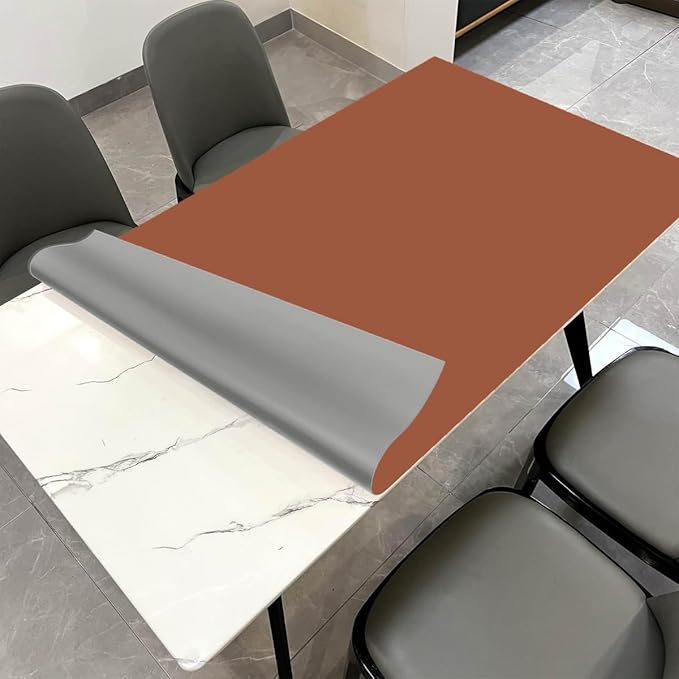 Leather Table Cover, 1.8mm Thick, 42x72 Inch Table Protector, Table Protector by Zinkooat
