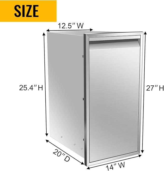 Outdoor Kitchen Stainless Steel Triple Access BBQ Drawers - Image 2