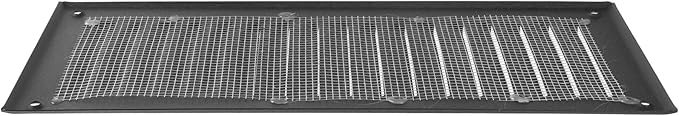 Square Ventilation Grille / 3" x 10" Inch Inside Measurement/Black Metal Air - Image 7