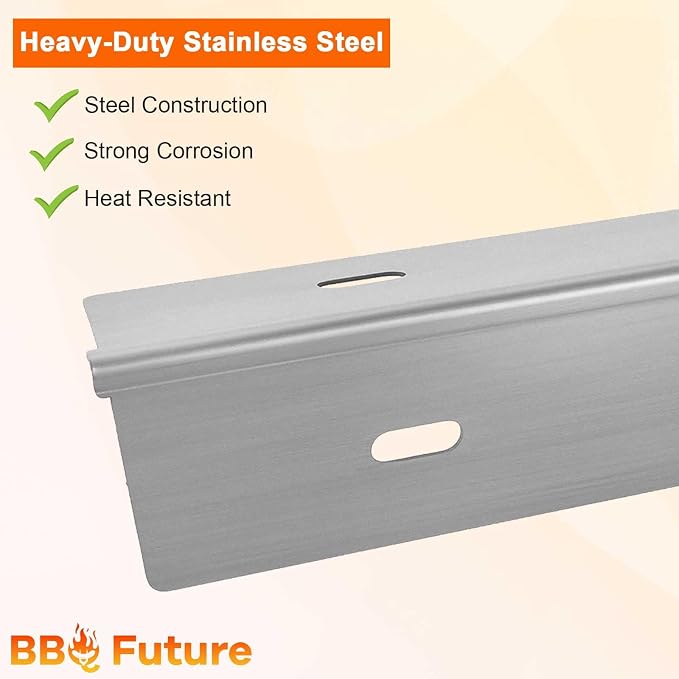 MixRBBQ Stainless Steel 7-Pack Heat Plates and 4-Pack Burner BBQ Replacement - Image 8