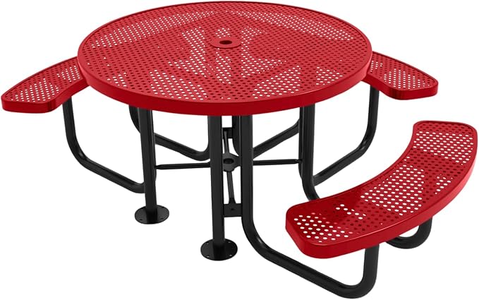 COATEDOUTDOORFURNITURE Heavy-Duty Portable Outdoor Picnic Table by CoatedOutdoorFurniture