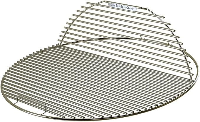 SnS Grills EasySpin Charcoal Grill Cooking Grate, 304 Stainless Steel, Large - Image 2