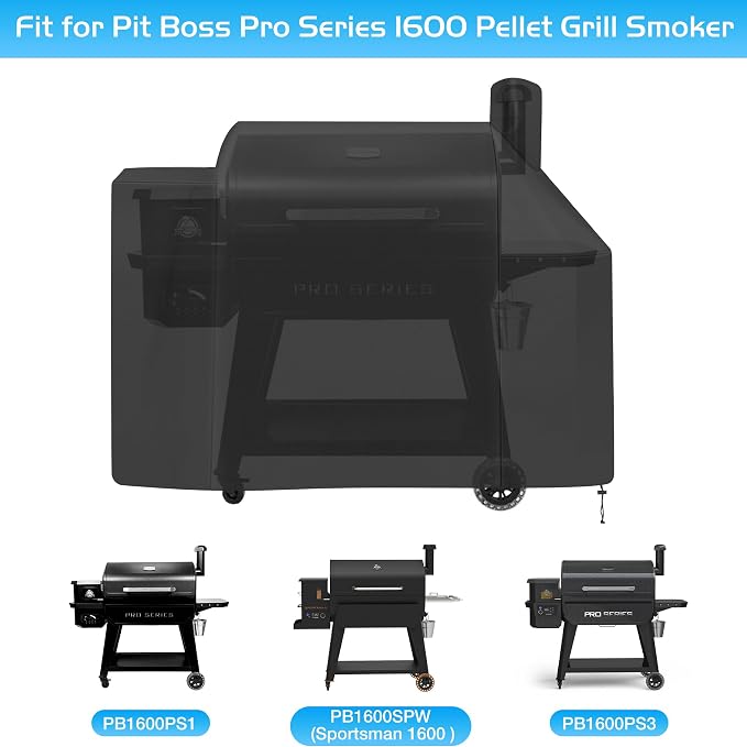 Grill Cover for Pit Boss 1600 Pro Series Elite Wood Pellet Smoker Parts Outdoor - Image 3