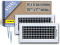 Fits 14x6 Duct Opening Steel Adjustable Air Supply Grille by Handua | Register by Handua