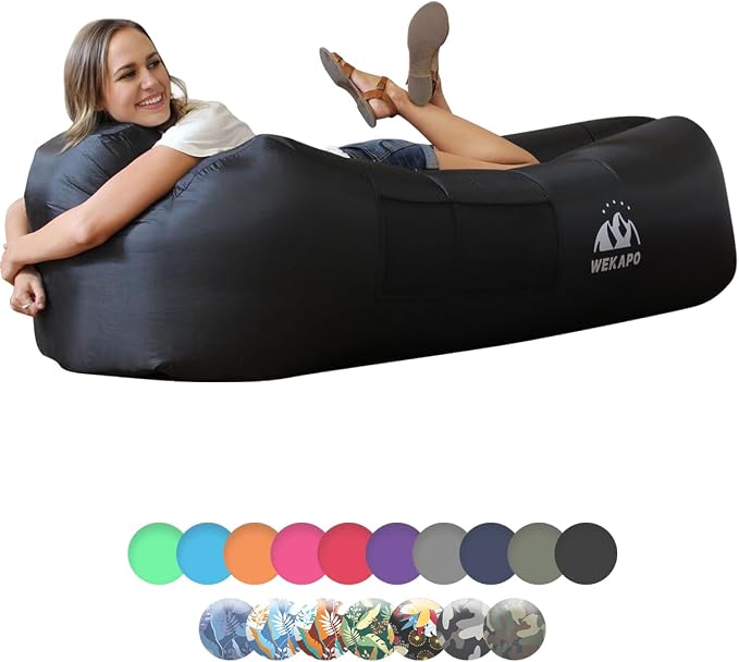 WEKAPO Inflatable Sun Lounger, Air Sofa, Waterproof and Leak-Proof, Picnics and by Wekapo