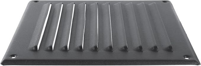 Square Ventilation Grille / 6" x 6" Inch Inside Measurement/Black Metal Air - Image 6