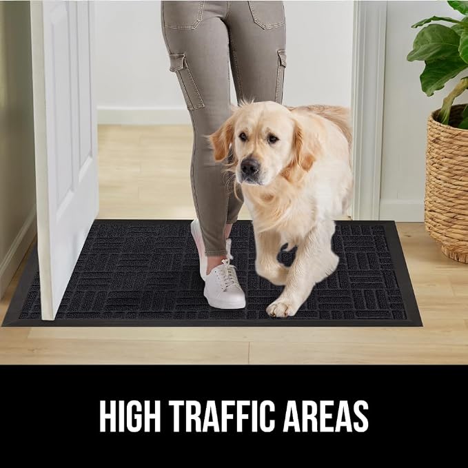 GORILLA GRIP 100% Waterproof All-Season WeatherMax Doormat 35x23, US Designed - Image 6