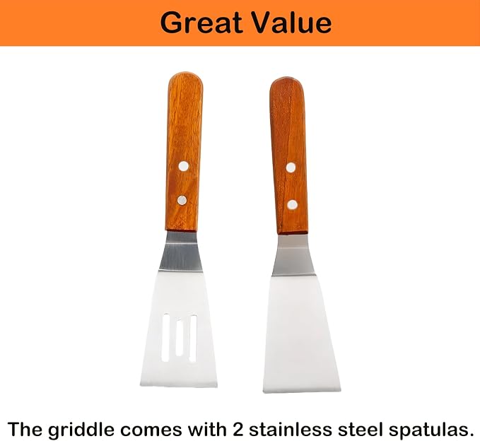 Universal Stainless Steel Griddle Flat Top Plate Grill-Top Griddle Pan - Image 7